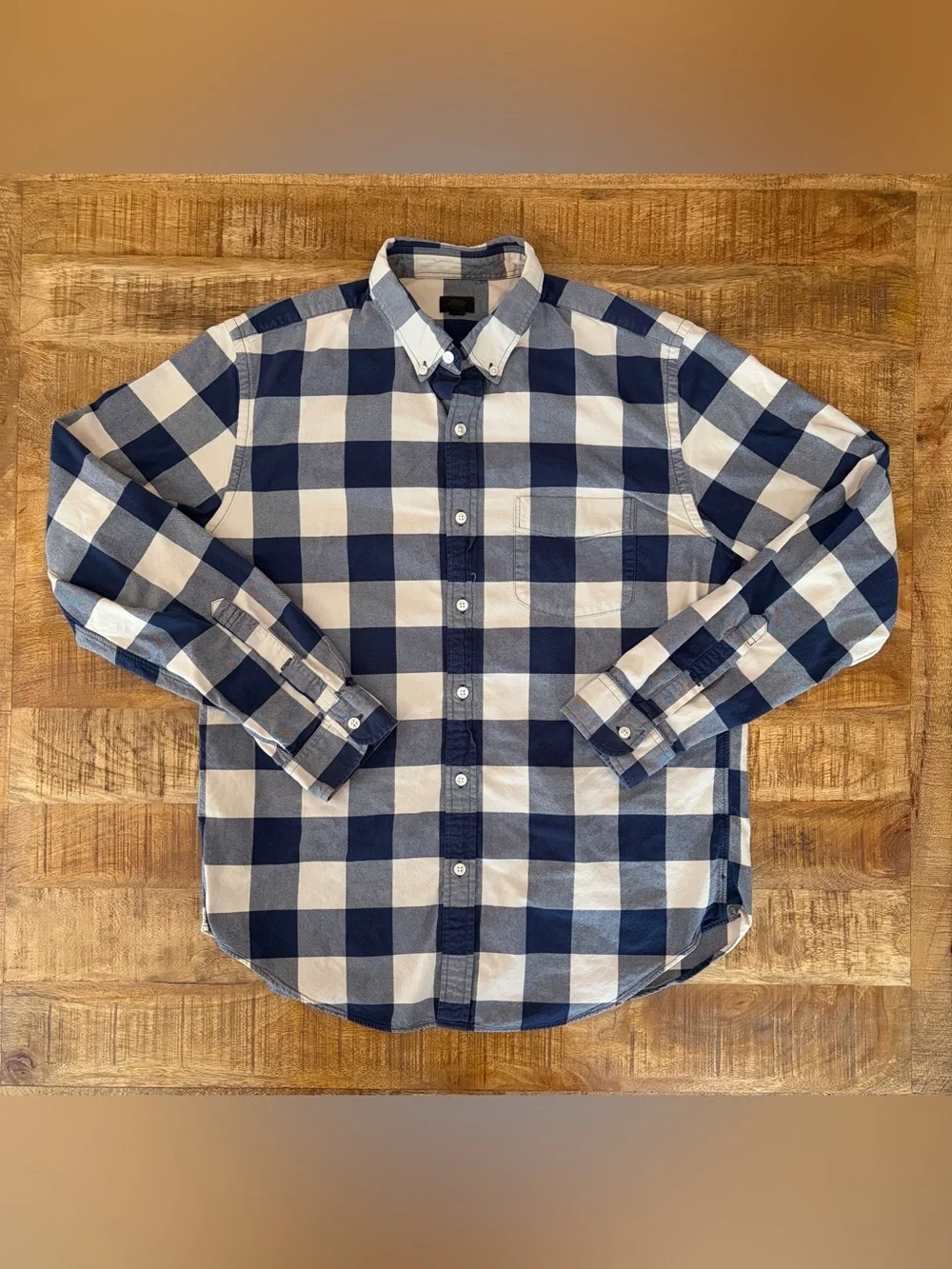 J. Crew Buffalo Plaid Oxford Button Down Shirt
